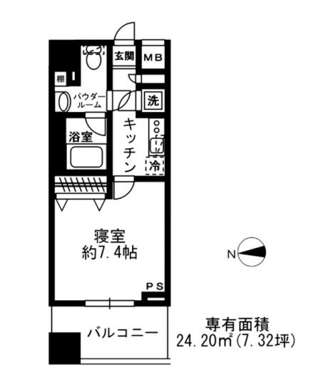 レジディア四谷三丁目　403号室　間取り