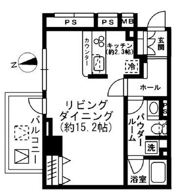 レジディア四谷三丁目　301号室　間取り