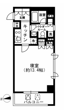 レジディア四谷三丁目　306号室　間取り