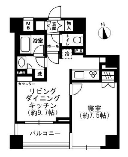 レジディア四谷三丁目　314号室　間取り