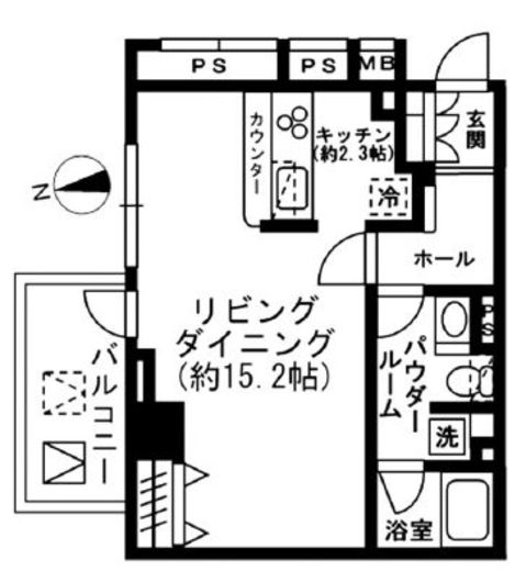 レジディア四谷三丁目　801号室　間取り