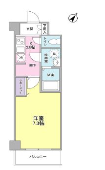 ル・ヴィラージュ中目黒　202号室　間取り