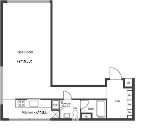 グランカーサ六本木　101号室　間取り