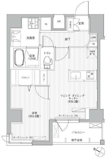 casa KEITO　402号室　間取り