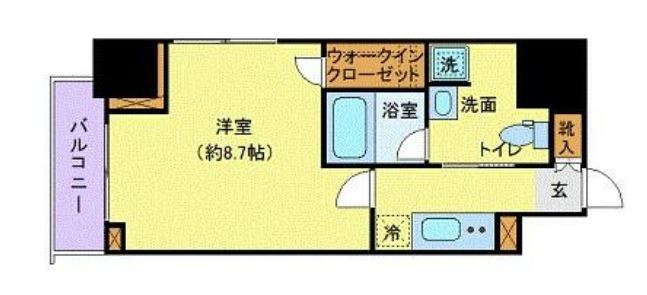 グランドコンシェルジュ六本木　801号室　間取り