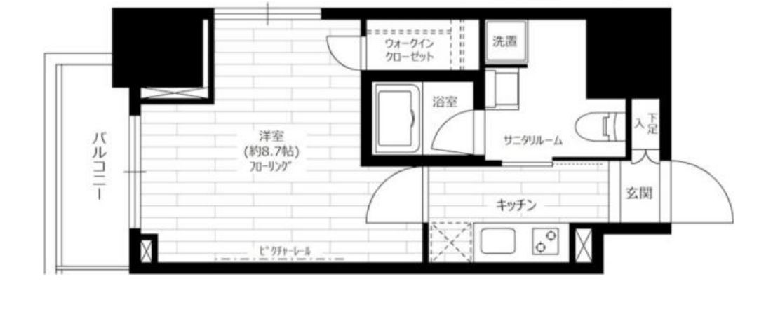 グランドコンシェルジュ六本木　301号室　間取り