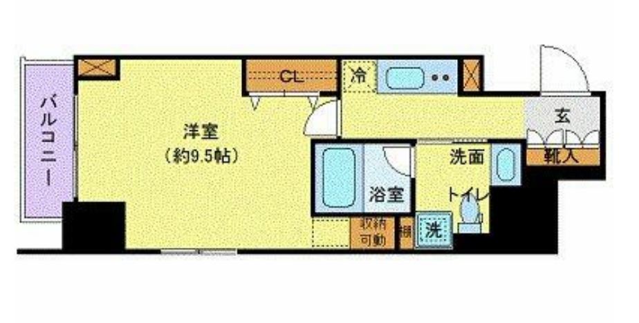 グランドコンシェルジュ六本木　1508号室　間取り