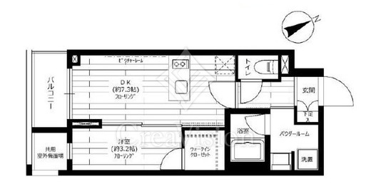 グランドコンシェルジュ六本木　1502号室　間取り