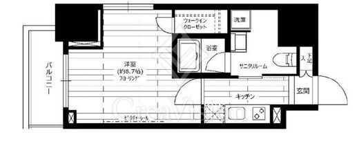 グランドコンシェルジュ六本木　201号室　間取り