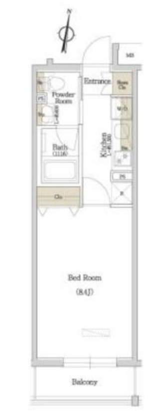 アーバネックス西新宿　402号室　間取り