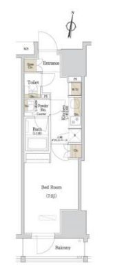 アーバネックス西新宿　703号室　間取り