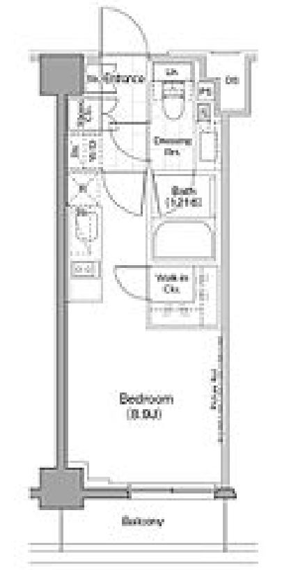 ザ・パークハビオ新宿　610号室　間取り