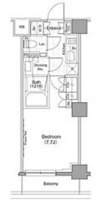 ザ・パークハビオ新宿　217号室　間取り