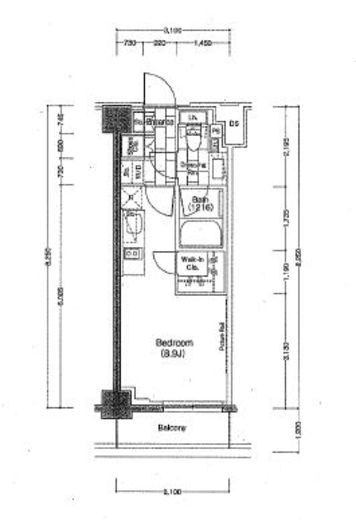 ザ・パークハビオ新宿　206号室　間取り