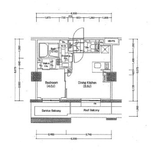 ザ・パークハビオ新宿　528号室　間取り