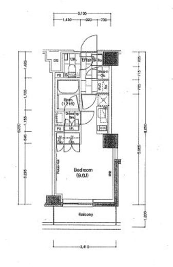 ザ・パークハビオ新宿　619号室　間取り