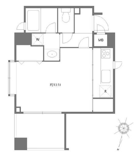 ガーデン代々木参宮橋　106号室　間取り