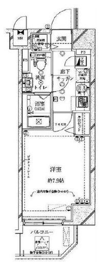 セジョリ江戸川橋　701号室　間取り