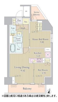 ヴェルデュール高田馬場　1101号室　間取り