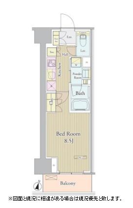 ヴェルデュール高田馬場　1203号室　間取り