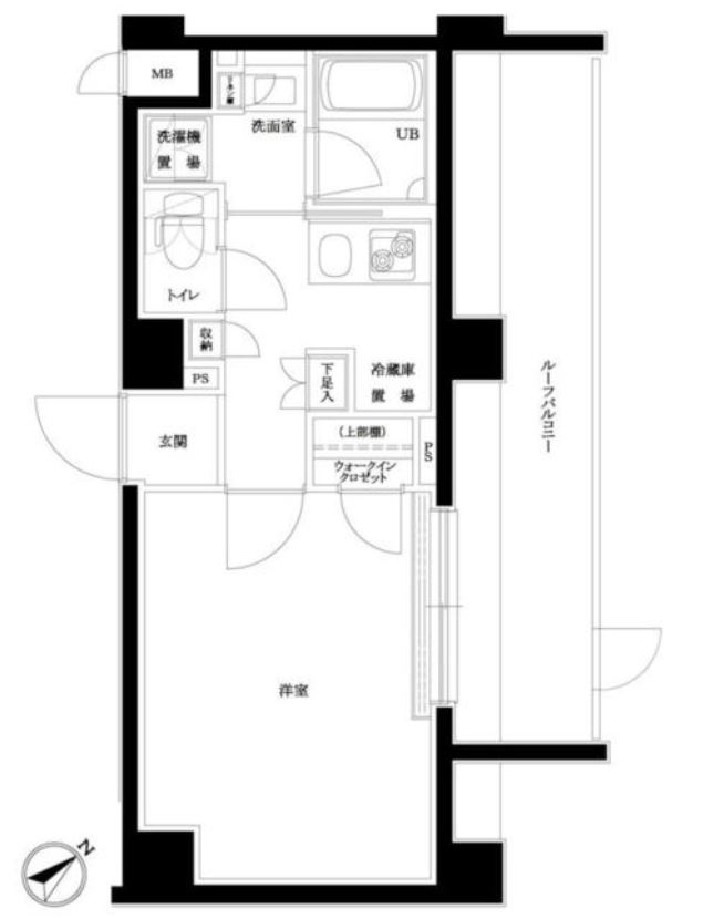 ルーブル目黒不動前　601号室　間取り