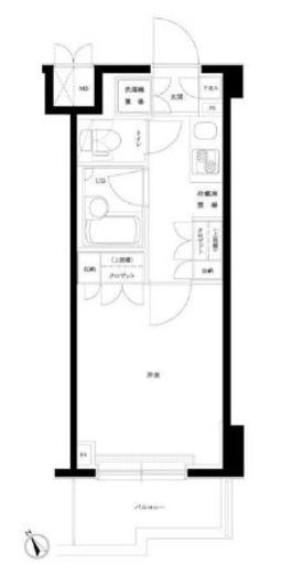 ルーブル目黒不動前　108号室　間取り