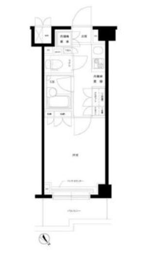 ルーブル目黒不動前　205号室　間取り