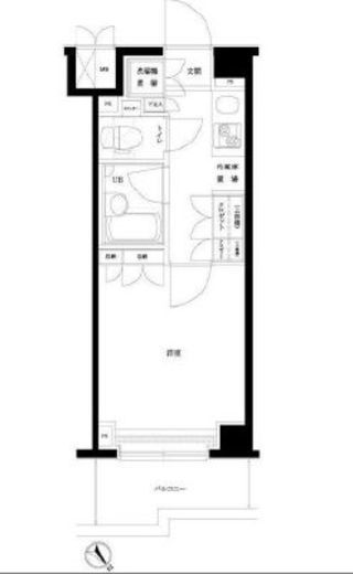 ルーブル目黒不動前　307号室　間取り