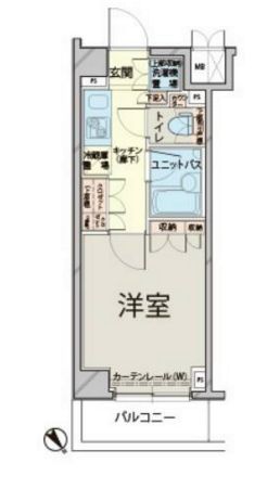 ルーブル目黒不動前　409号室　間取り