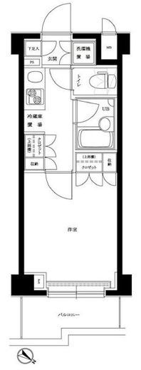 ルーブル目黒不動前　503号室　間取り