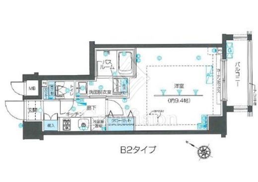 ZOOM目黒不動前　302号室　間取り