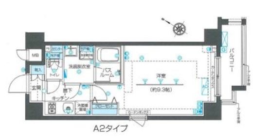 ZOOM目黒不動前　401号室　間取り