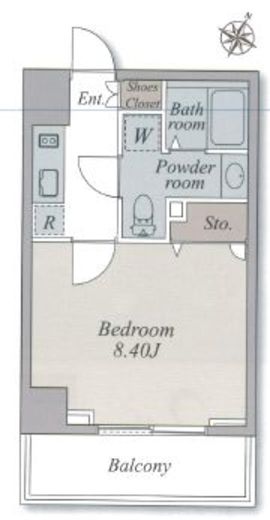 ピアネータ麻布十番　702号室　間取り