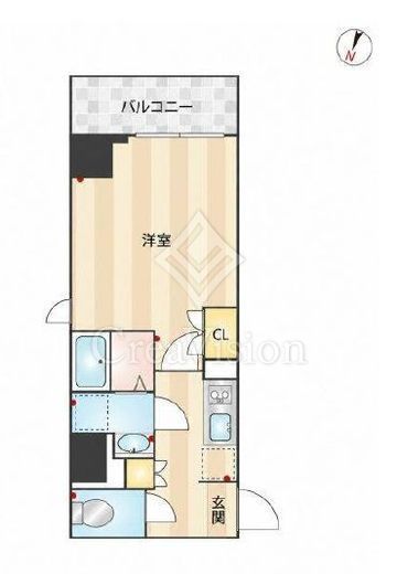 ピアネータ麻布十番　901号室　間取り