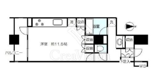オーベル代々木公園　403号室　間取り