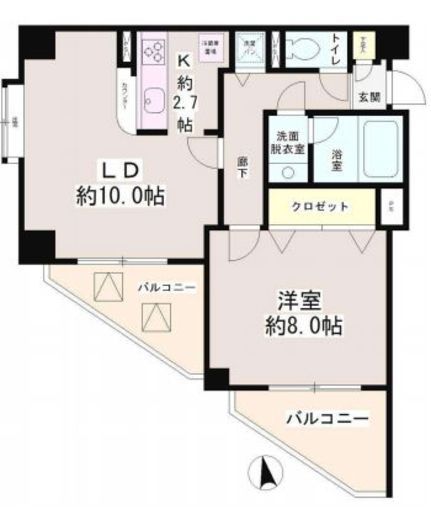 六本木プレイス　202号室　間取り