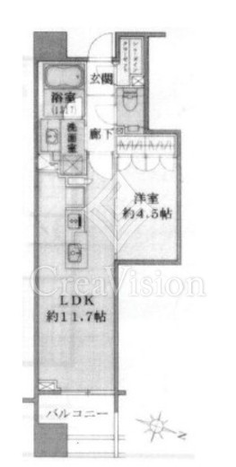プラウド千代田淡路町　504号室　間取り