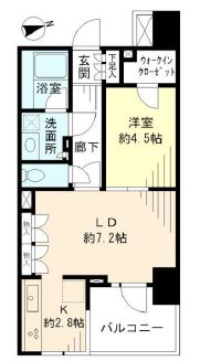 フォルム四谷外苑東　404号室　間取り
