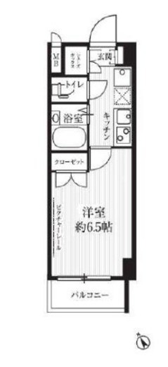 HF武蔵小山レジデンス　203号室　間取り
