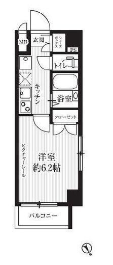 HF武蔵小山レジデンス　505号室　間取り