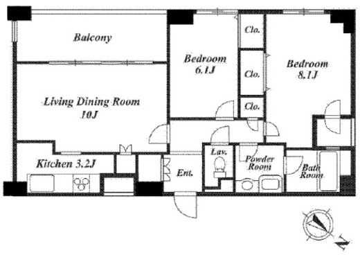 ISハイツ　704号室　間取り