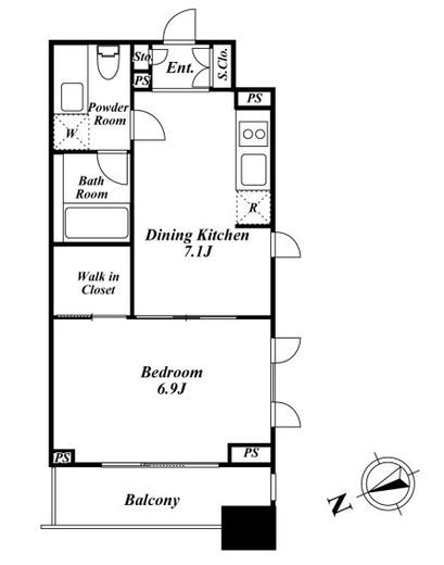 KDXレジデンス戸越　1106号室　間取り