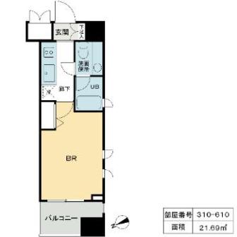 KDXレジデンス戸越　310号室　間取り
