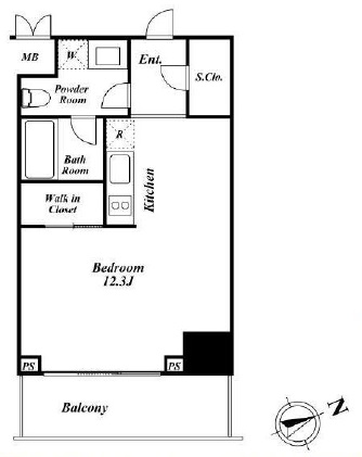 KDXレジデンス戸越　908号室　間取り