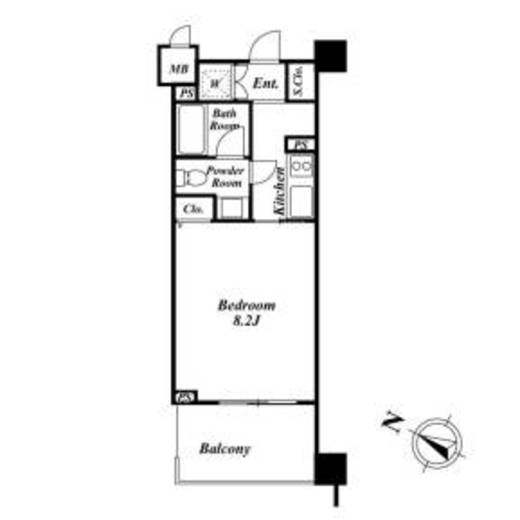 KDXレジデンス品川シーサイド　109号室　間取り