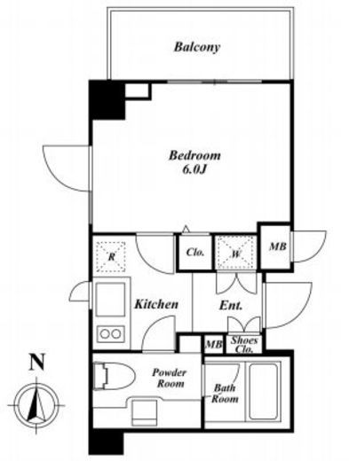 KDXレジデンス品川シーサイド　221号室　間取り