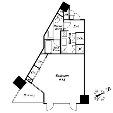 KDXレジデンス品川シーサイド　601号室　間取り
