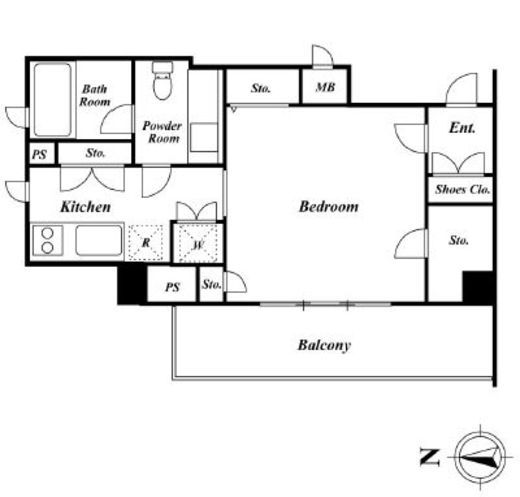 KDXレジデンス品川シーサイド　615号室　間取り
