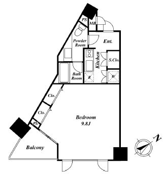 KDXレジデンス品川シーサイド　701号室　間取り