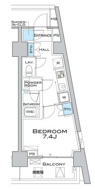 MFPRコート武蔵小山　1303号室　間取り